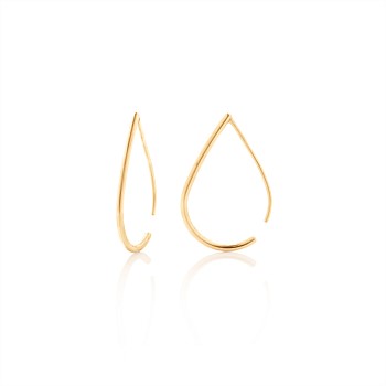 Droplet Hoops 9CT Yellow Gold