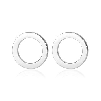 Circle Studs Sterling Silver