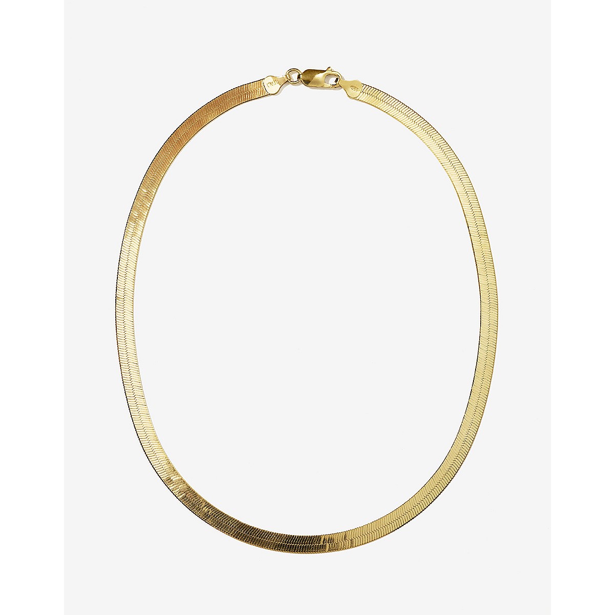 Womens Herringbone Chain Necklace