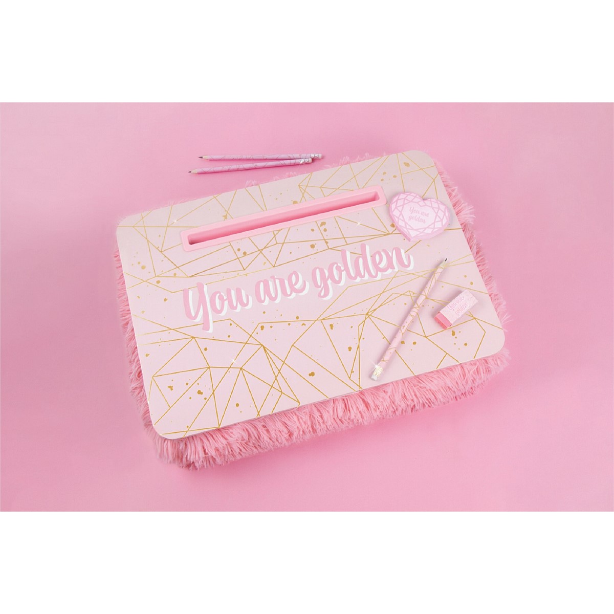 Play 3C4G Deluxe Lap Desk Pink & Gold