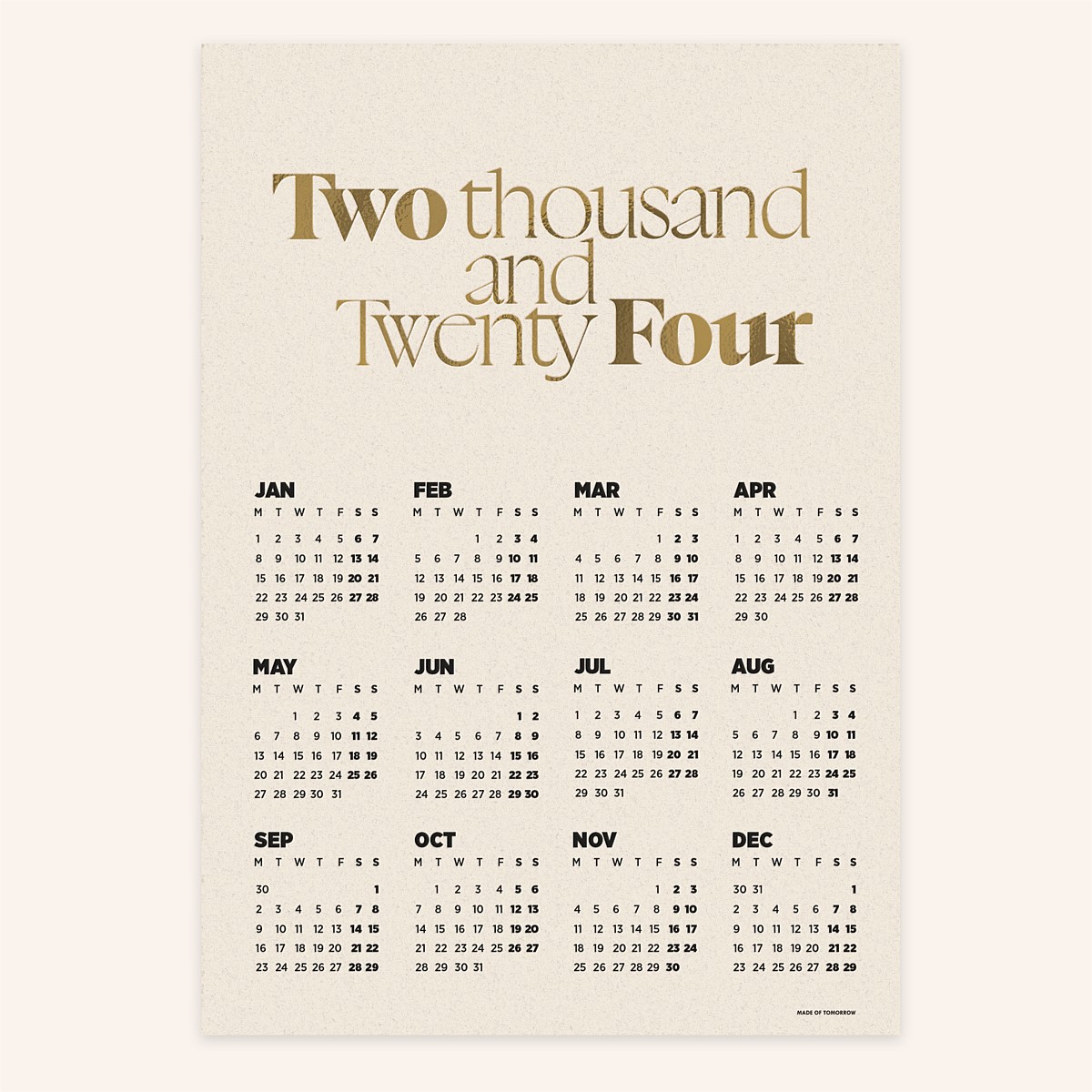 Home & Tech - 2024 Poster Calendar