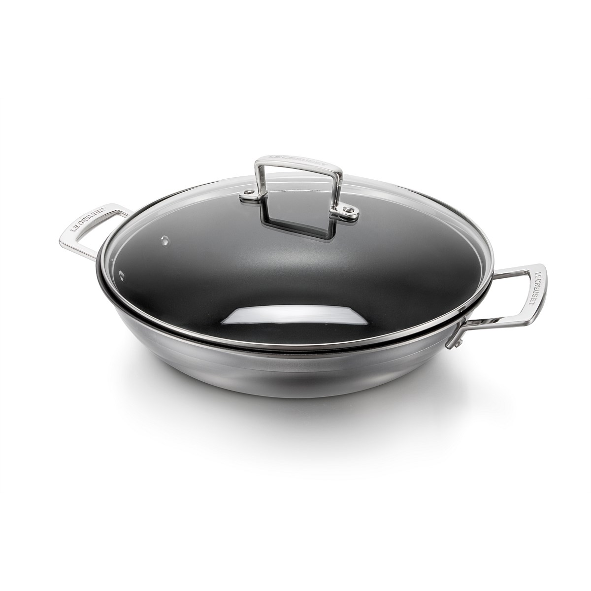 Shop Le Creuset 3Ply Wok with Glass Lid Air New Zealand's Airpoints