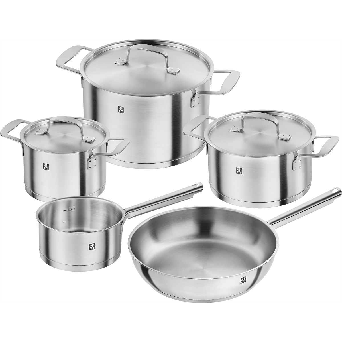 Home & Tech Zwilling Base Cookware Set with Frypan 5pc