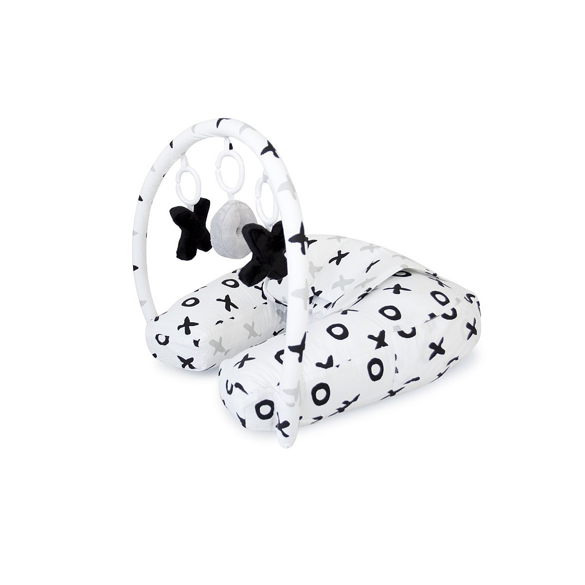 Nursing pillow with toy bar shop