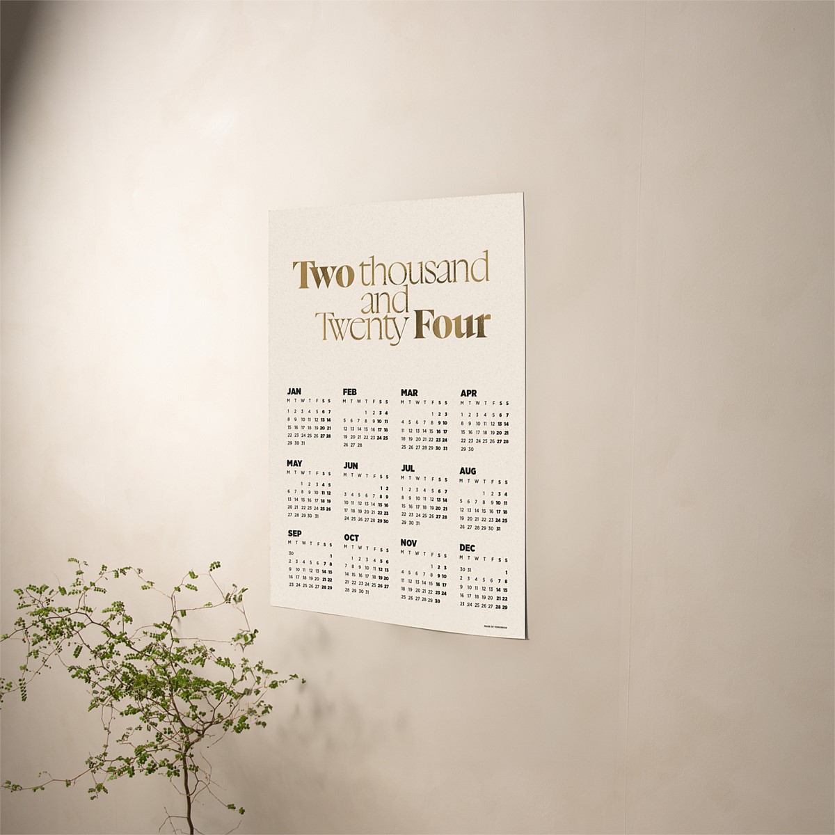 Home & Tech - 2024 Poster Calendar
