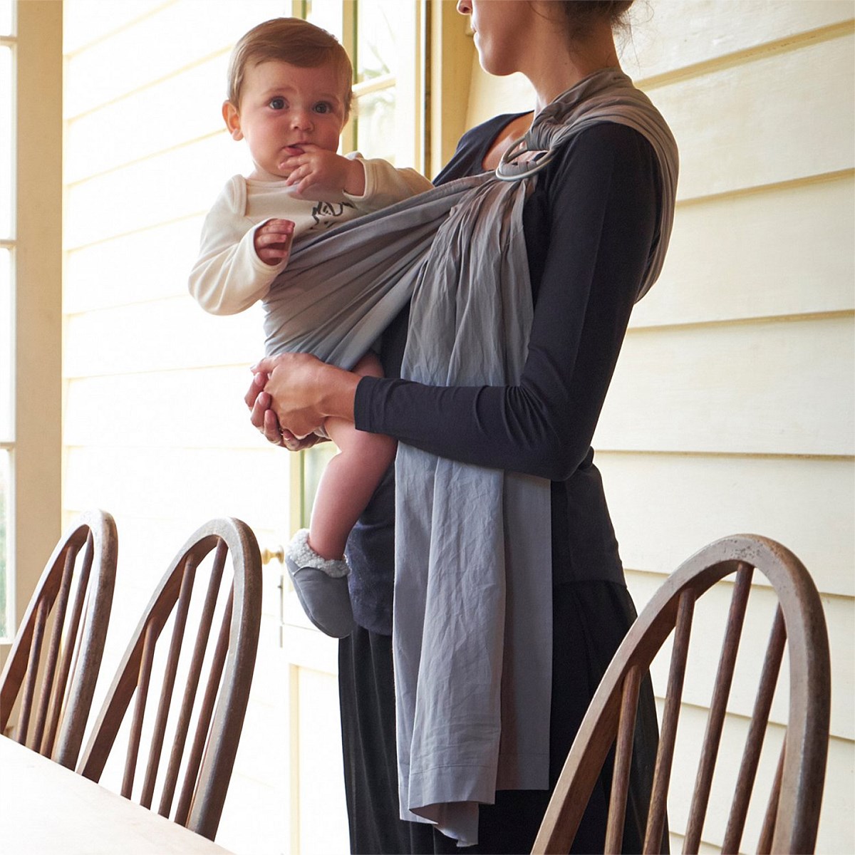 Ring Sling Double Gauze - Pewter