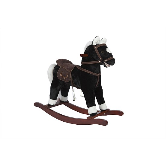 Black Rocking Horse with sound & moving mouth