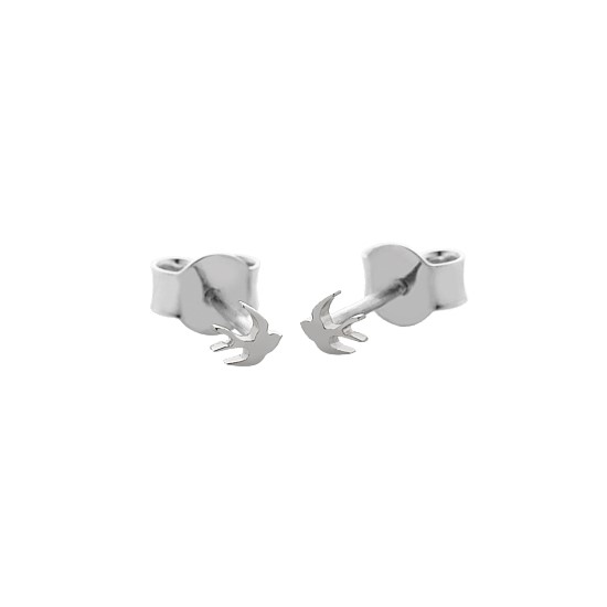 Swallow Micro Studs Sterling Silver