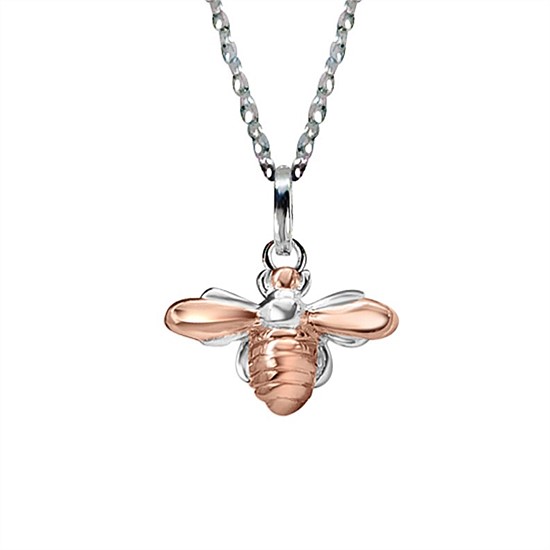 Honey Bee Necklace - Rose Gold Plating