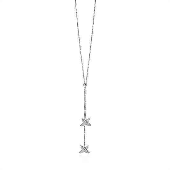 Double Kisses Pendant Sterling Silver