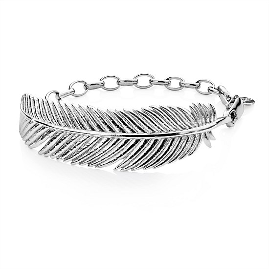 Miromiro Feather Bracelet Sterling Silver