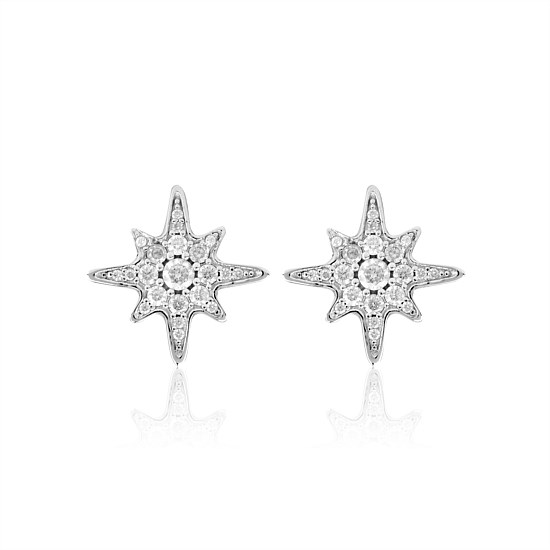 Starburst Stud Sterling Silver