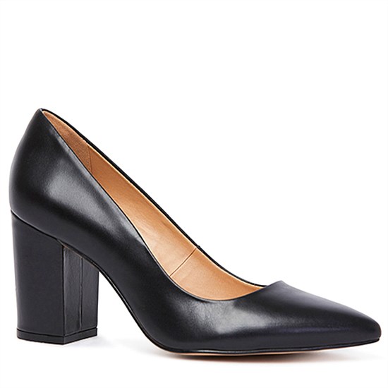 Suzy Q Heel - Black Calf