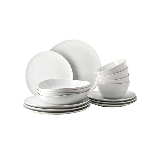 Junto White 16pce Dinner Set