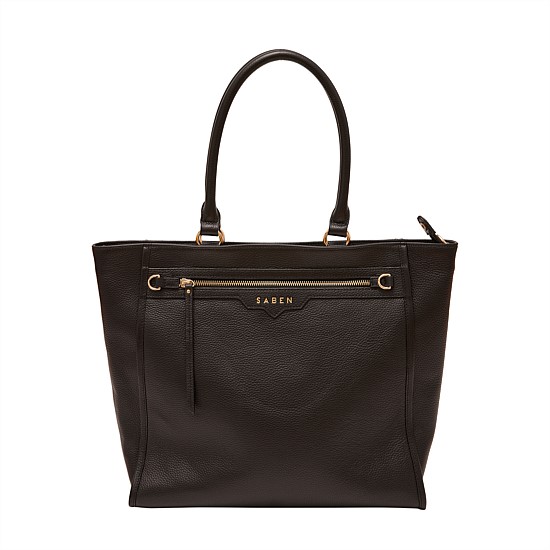 Mackenzie Leather Handbag - Black