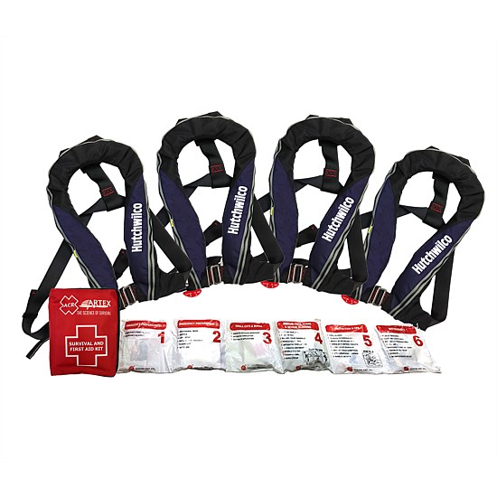 Inflatable Lifejackets 4 pack  (Bonus 1st aid kit)