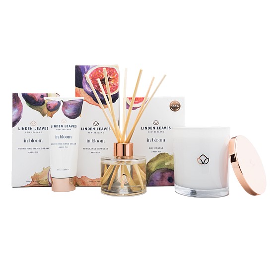 Amber Fig Soy Candle, Diffuser and Hand Cream