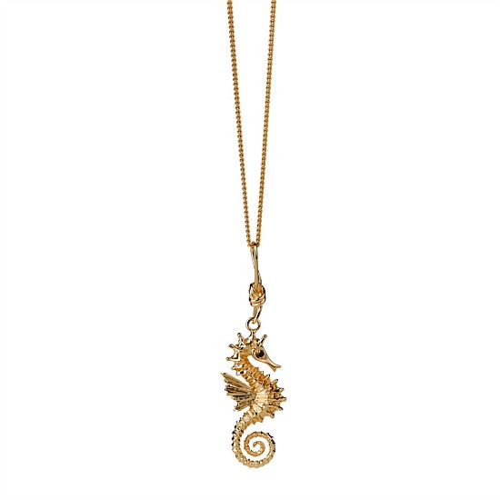 KWJ Seahorse Necklace YG BS
