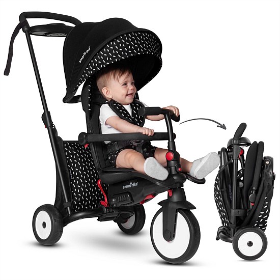 Str5. 7 In 1 Folding Trike - Black & White