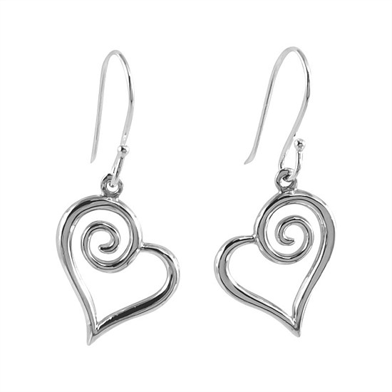 Koru Heart Earrings
