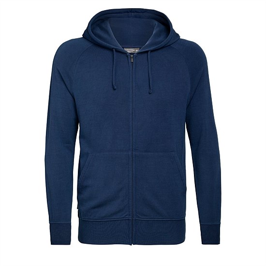 Mens Nature Dye Helliers LS Zip Hood