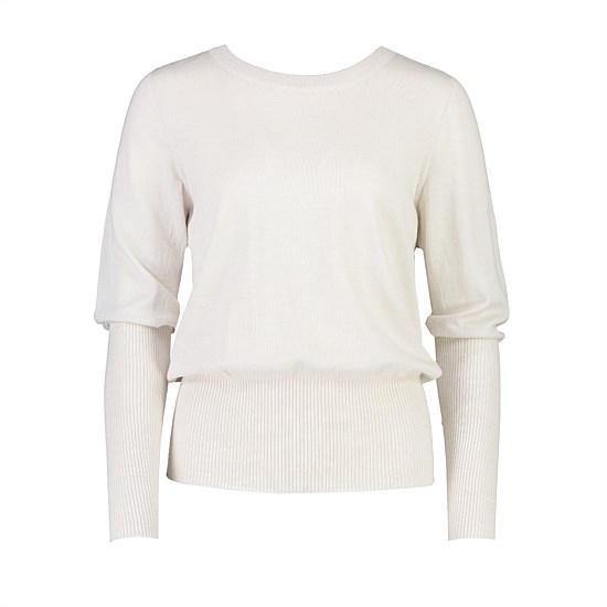 Merino Long Rib Sweater