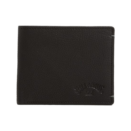 Rockaway 2 In1 Wallet Black Grain