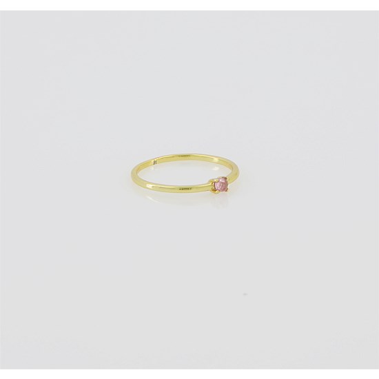 Zita Rose Quartz Gold Stacker Ring Zita Rose Quartz Gold Stacker Ring