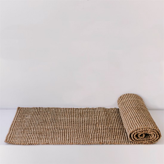 Jute Rug Bubble Brown Runner