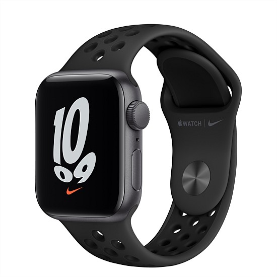 Apple Watch Nike SE GPS, 44mm Space Grey Aluminium Case with Anthracite/Black Nike Sport Band - Regu