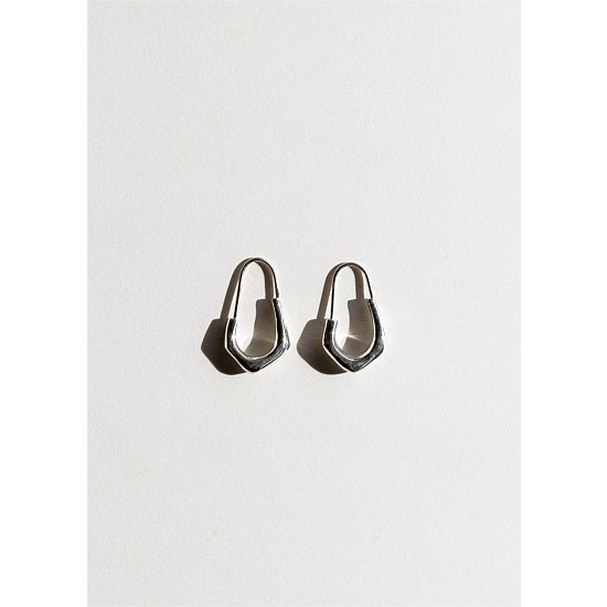 Billie Earrings, Silver