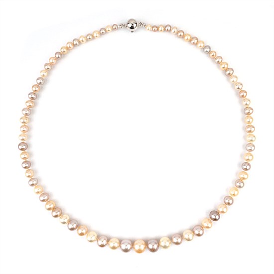 4-9mm Graduated Multicolour Freshwater Pearl Necklace