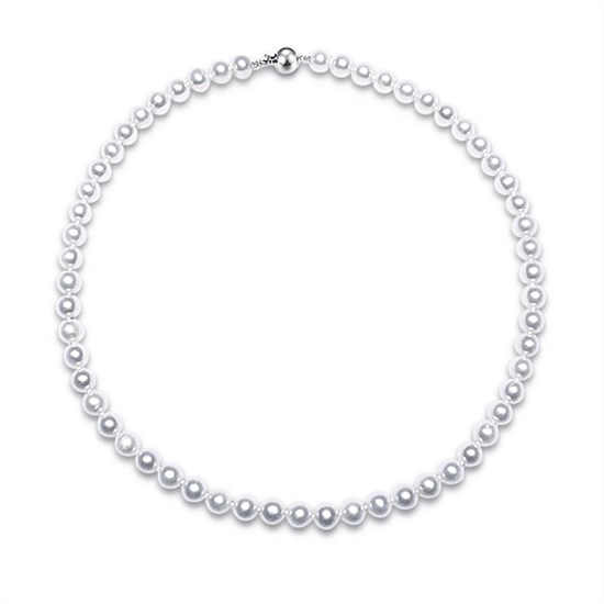 7mm-8mm White Freshwater Pearl Necklace