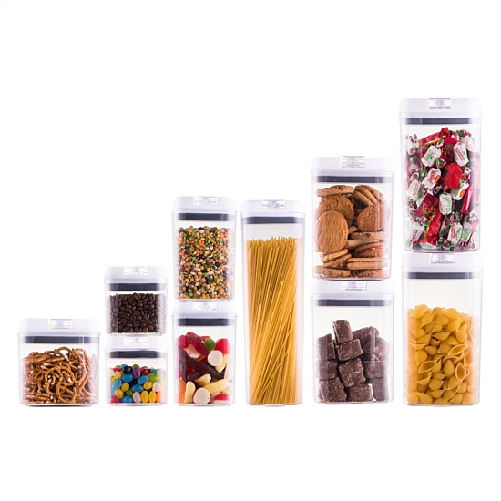 Flip Top Storage Container 10 pc Set