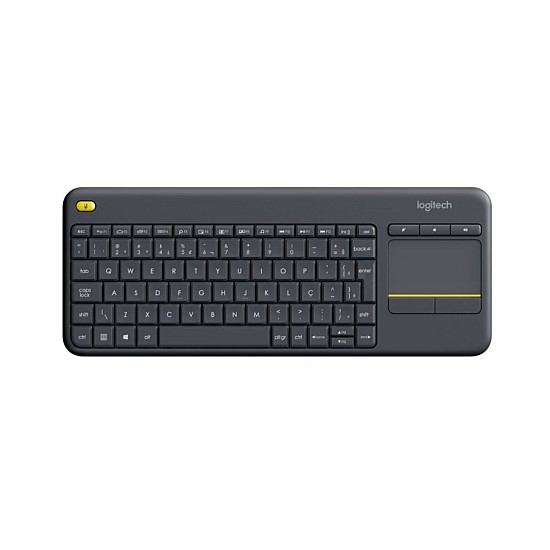 K400 Plus Wireless Keyboard with Touch Pad (Black)