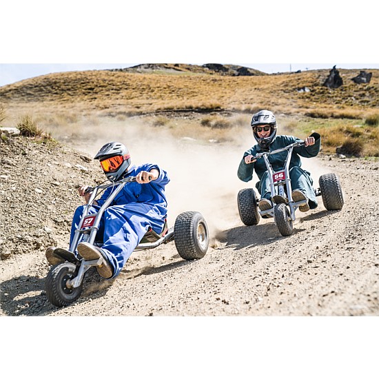 Mountain biking + mountain carting
