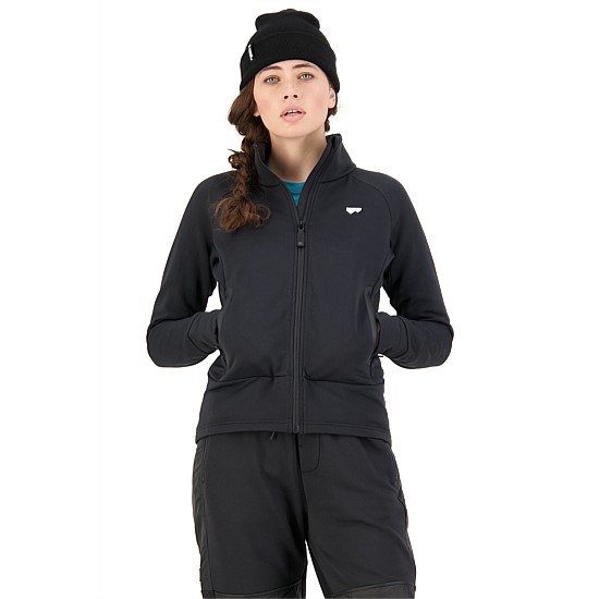 Mons Royale Womens Nevis Wool Fleece Jacket Ridgeline