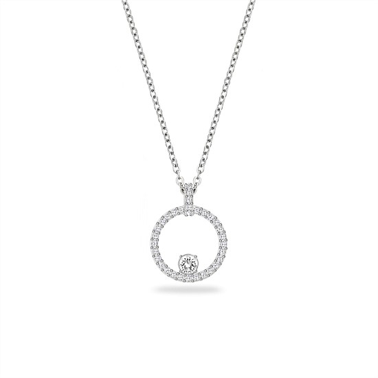 Constella Circle Pendant, White