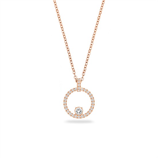 Constella Circle Pendant, Rose gold