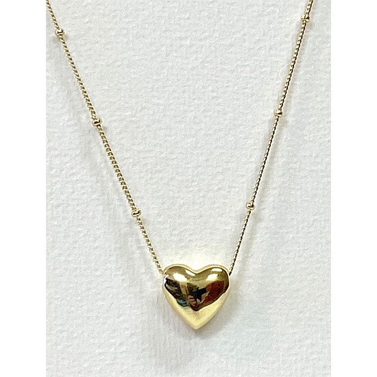 Vita Heart Necklace Gold
