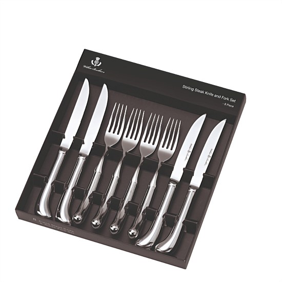 Home & Tech Stirling 8 Piece Steak Knife and Fork Set