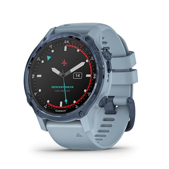 Descent Mk2S (Mineral Blue with Sea Foam Silicone Band)