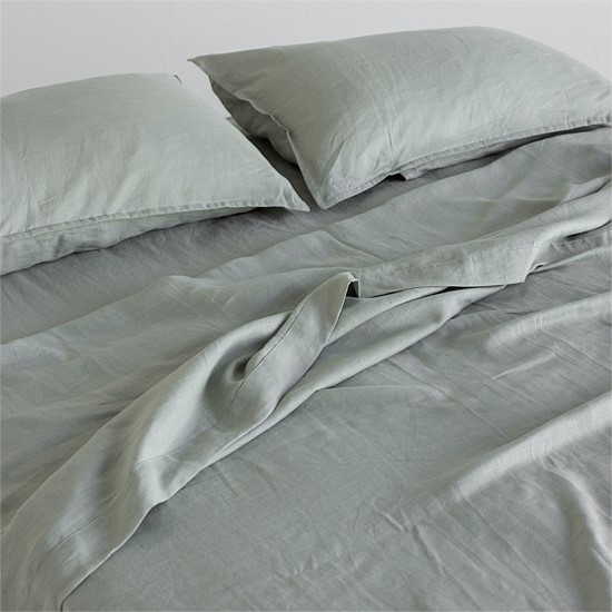 Flax Linen Flat Sheet - Laurel