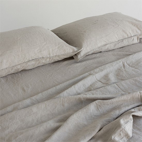 Flax Linen Flat Sheet - Natural