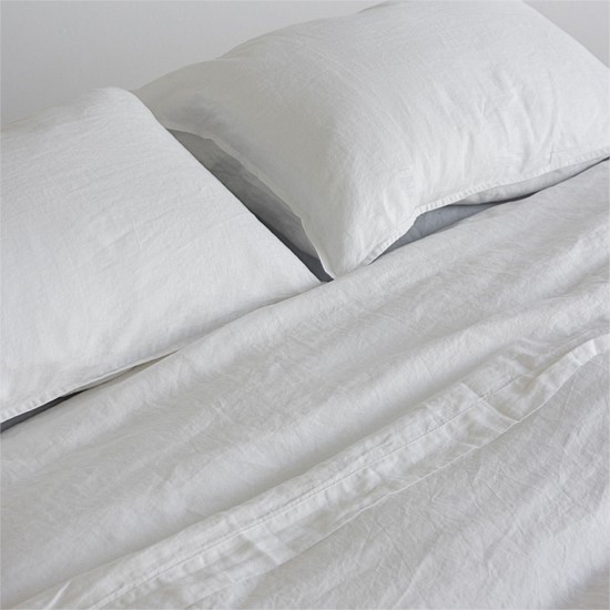 Flax Linen Flat Sheet - Off White