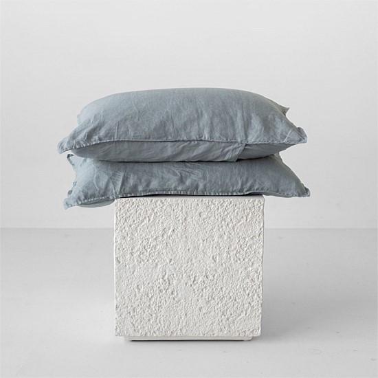A&C Flax Linen Pillowcases, Pair