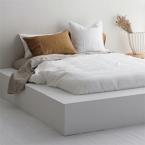 Flax Linen Duvet Cover - Off White