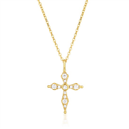 Georgini Bless Mini Gold Cross