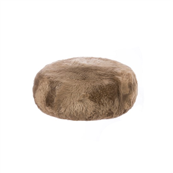 Longwool Sheepskin Ottoman