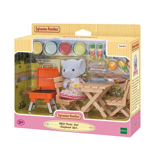 Sylvanian Families BBQ Picnic Set -Elephant Girl